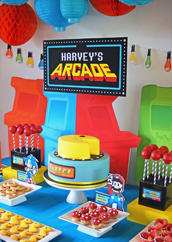 video game themes birthday party