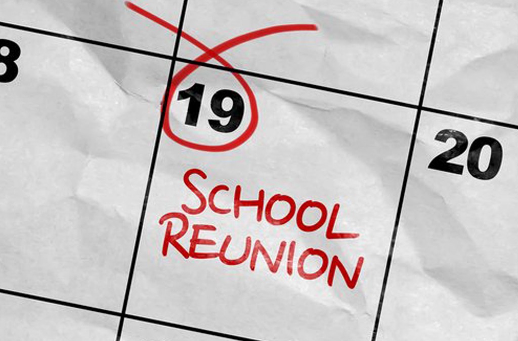 School reunion marked on calendar
