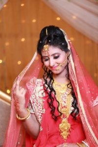 Indian woman on her wedding day