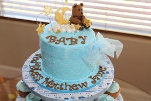 baby shower cake for baby boy Matthew James 