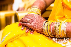 Yellow Mehendi Wedding Bangles