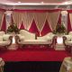 Indian wedding couches and furniture set up in the elegant Foyer at PineCrest near Bucks County.