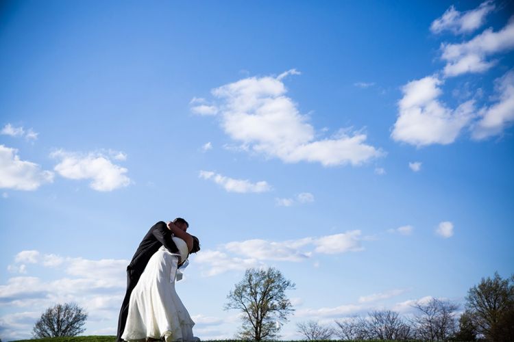 Bride and groom photo at PineCrest Country Club in Lansdale, PA