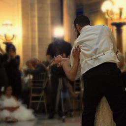 Wedding couple dancing their first dance