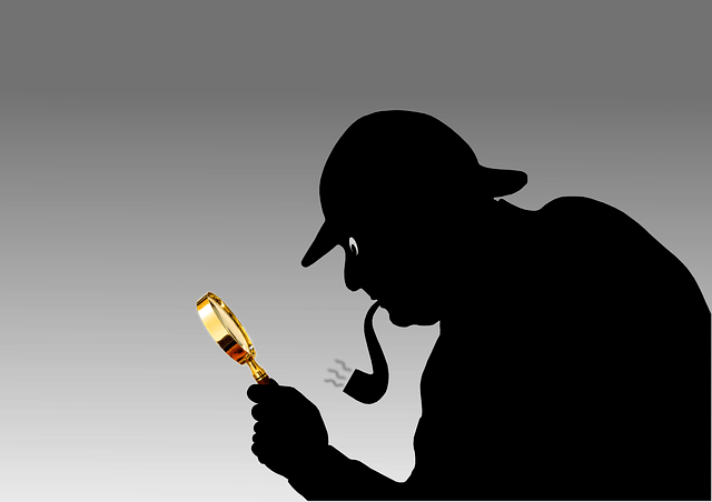 Detective Image with Magnifying Glass