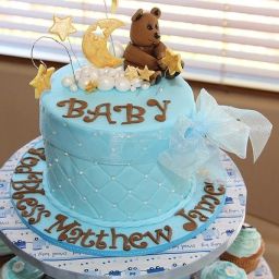 baby shower cake for baby boy Matthew James