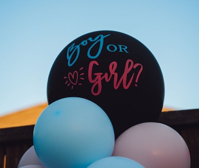 ‘Boy or Girl?’ gender reveal balloons